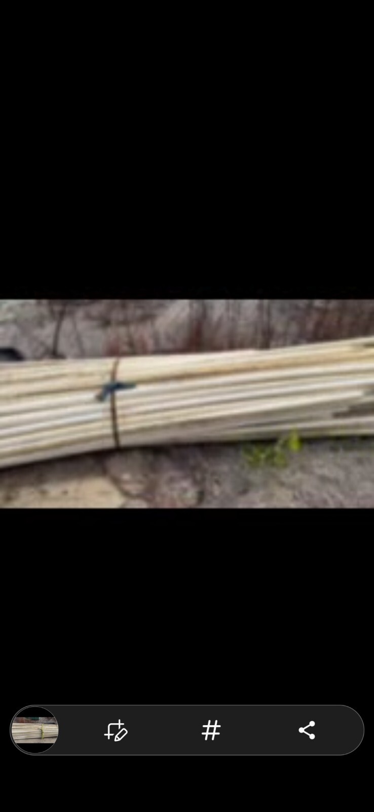 2×20 white irrigation pipes in new condition