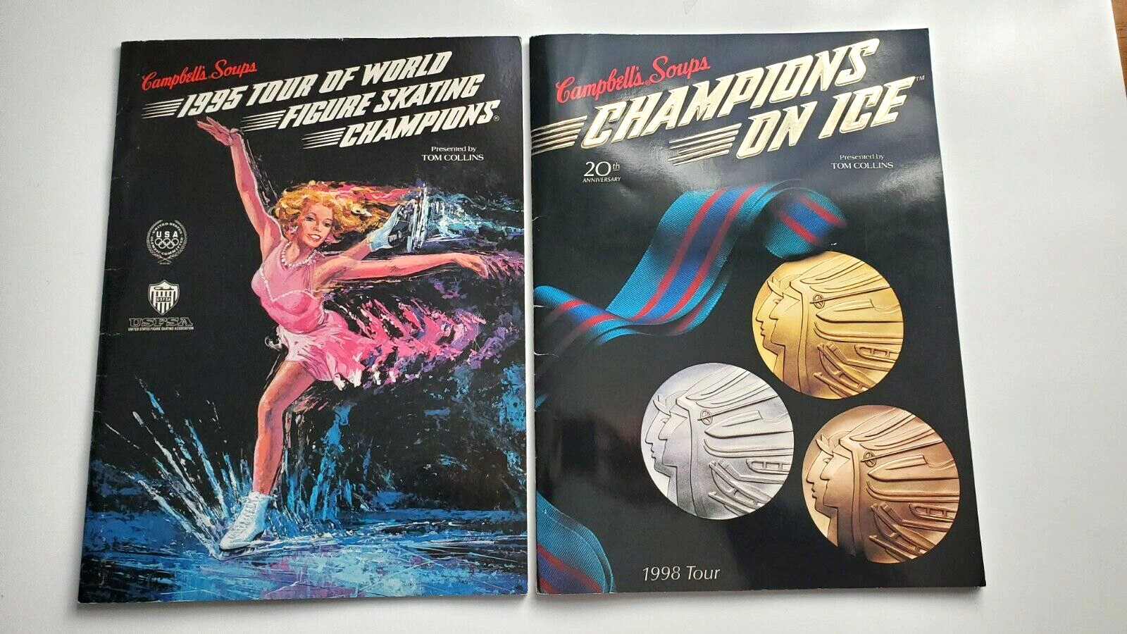 Campbell's Tour of World Figure Skating Champions Tour Programs 1995 & 1998