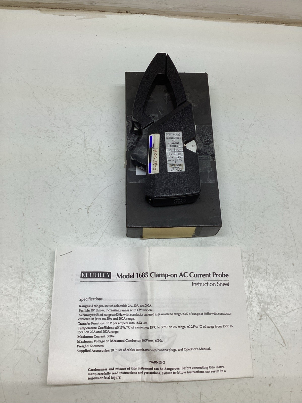 Keithley AC Current Probe Model 1685