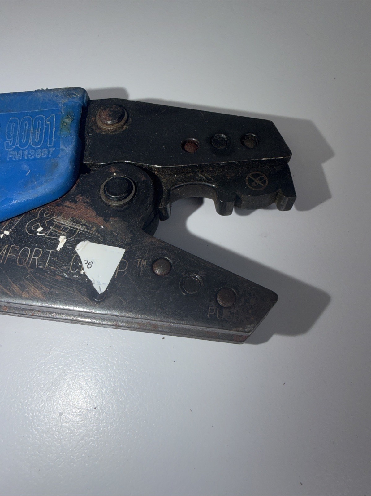 Thomas & Betts T&B ERG-2007 Sta-Kon Terminal Crimper RD B2-5 Missing Bottom Jaw