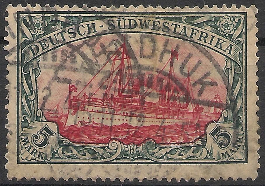 Germany Colonies SOUTH WEST AFRICA 1906 Yacht 5M Michel#32 Fine Used