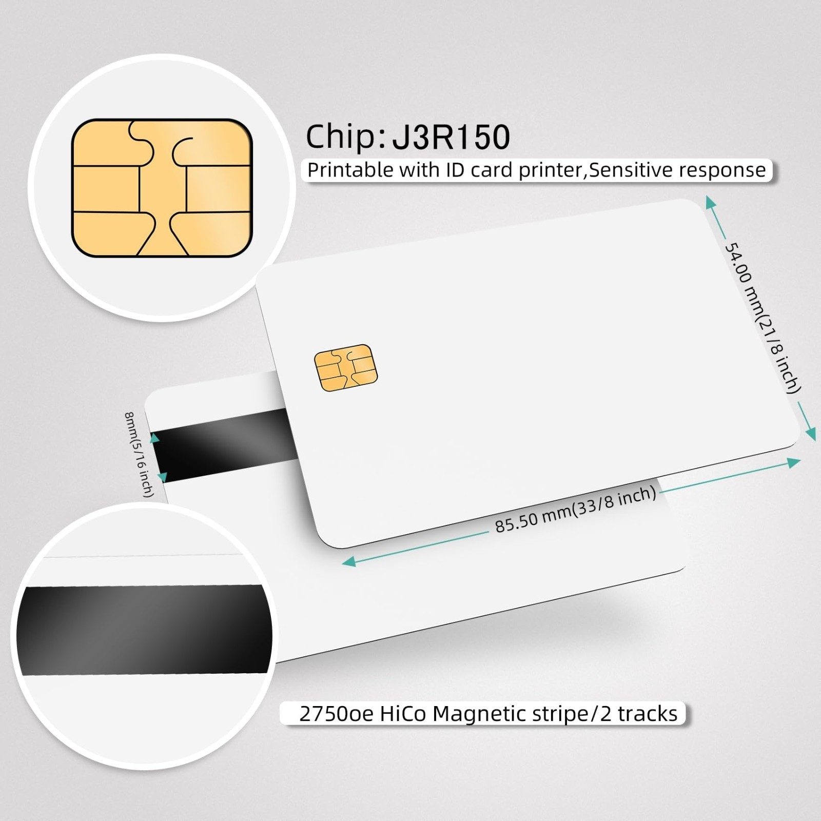 Java JCOP Card T=1 Dual Interface, 150K EEPROM, EMV Function, Unfused, 1 Pack