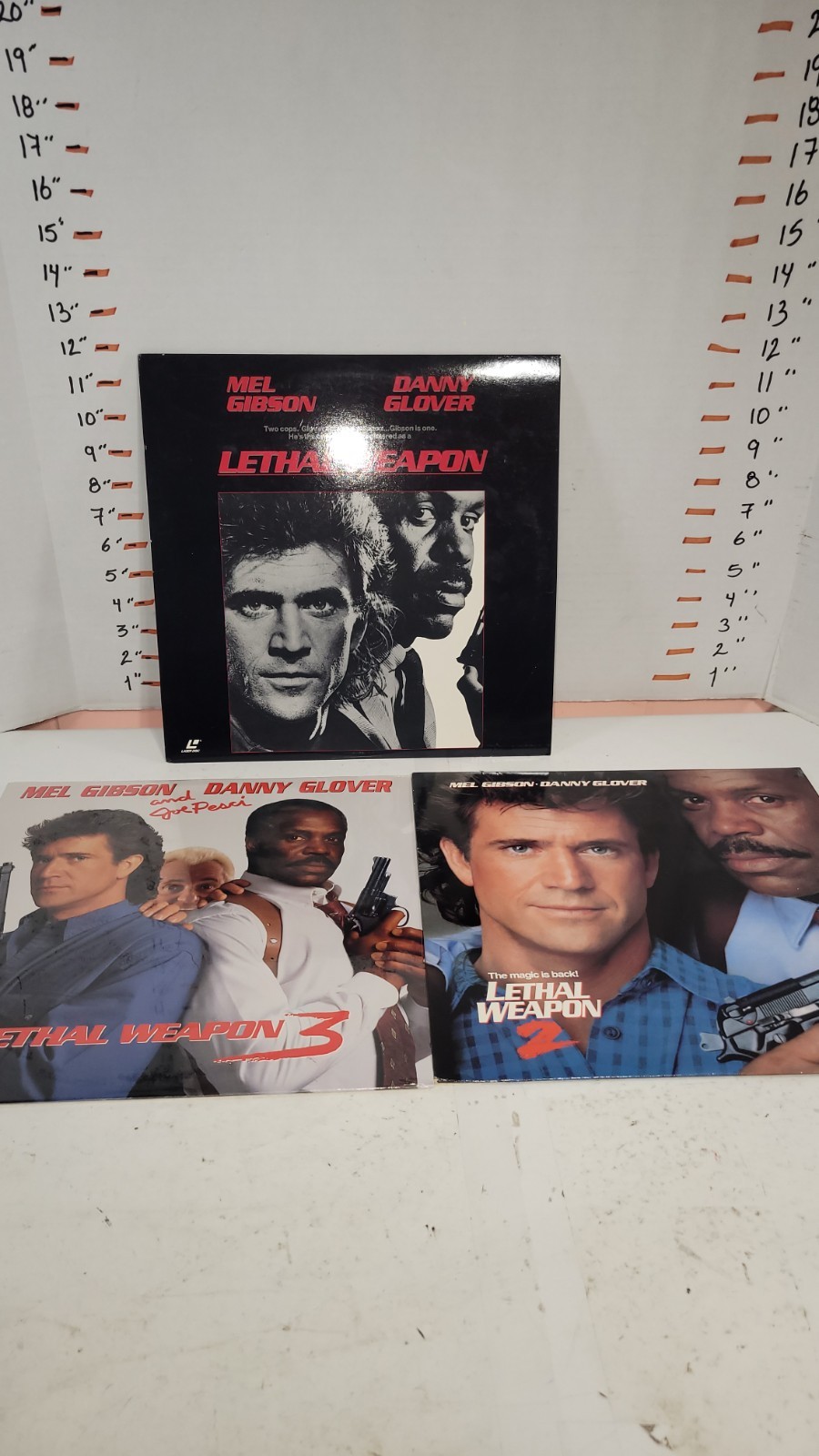 Lot: Lethal Weapon 1, 2 & 3 (Laserdisc LD) Danny Glover, Mel Gibson