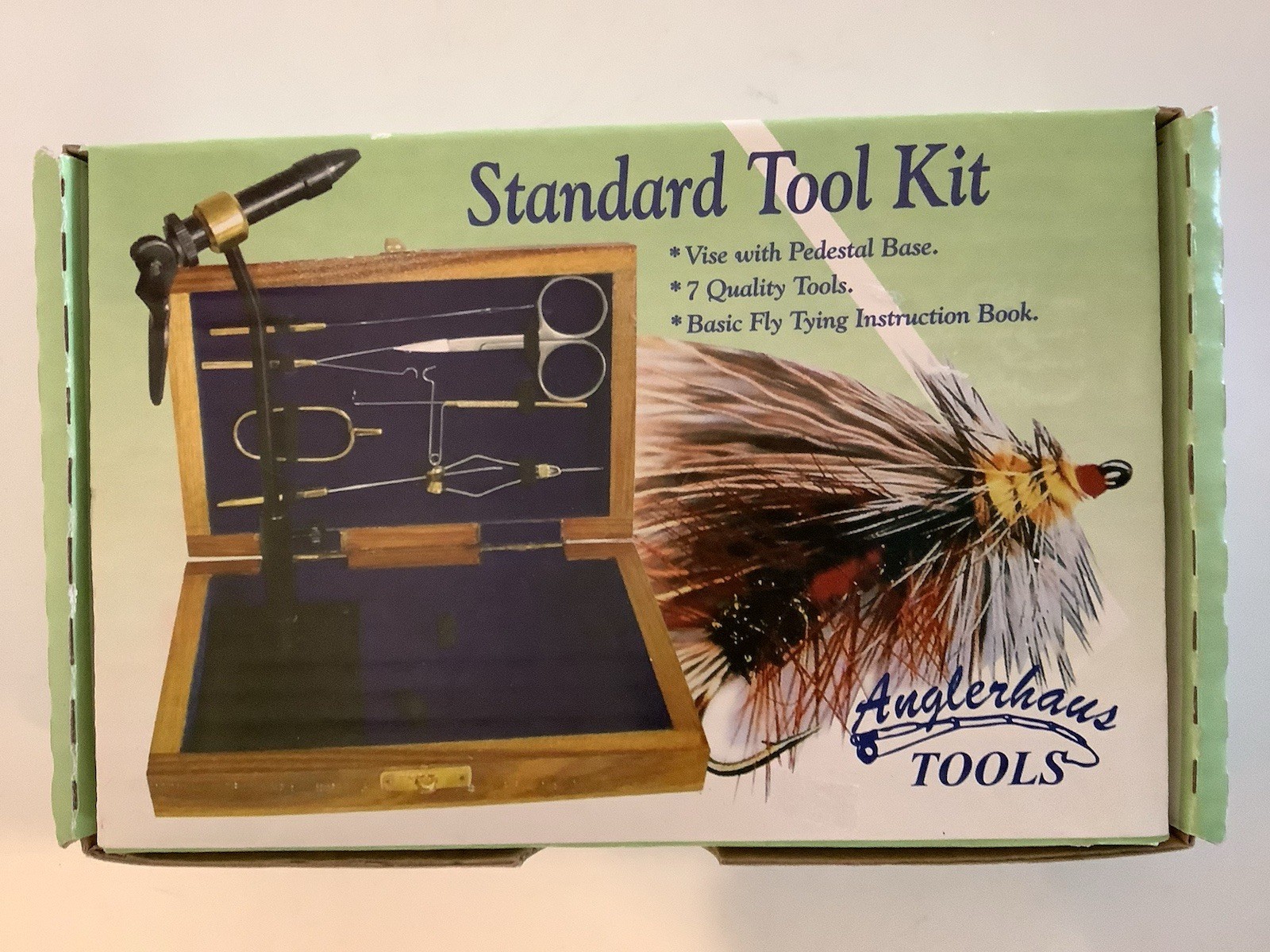Anglerhaus Flyfishing Standard Tool Kit 7 Quality Tools Vise&Base New