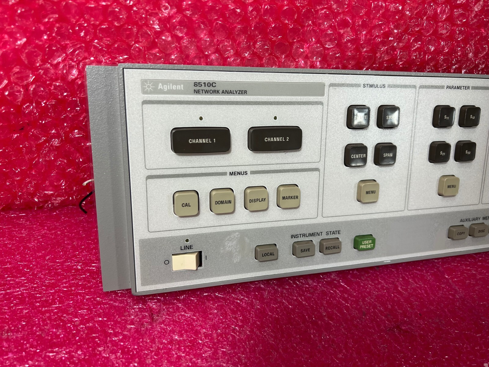HP 8510C NETWORK ANALYZER AGILENT ''Panel only'' 85102-60029