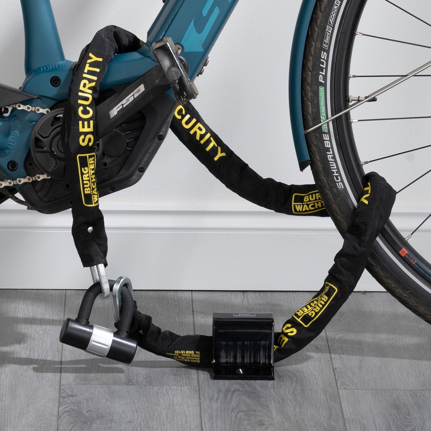 Burg-Wachter Wachter - Sold Secure Gold Bike -Chain 10mm x 2m, U-Lock & Anchor