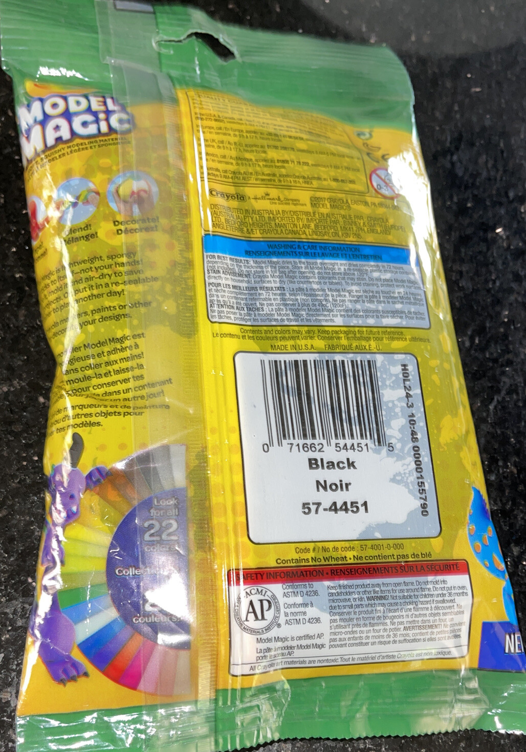 Crayola Model Magic 4 oz. Package Black