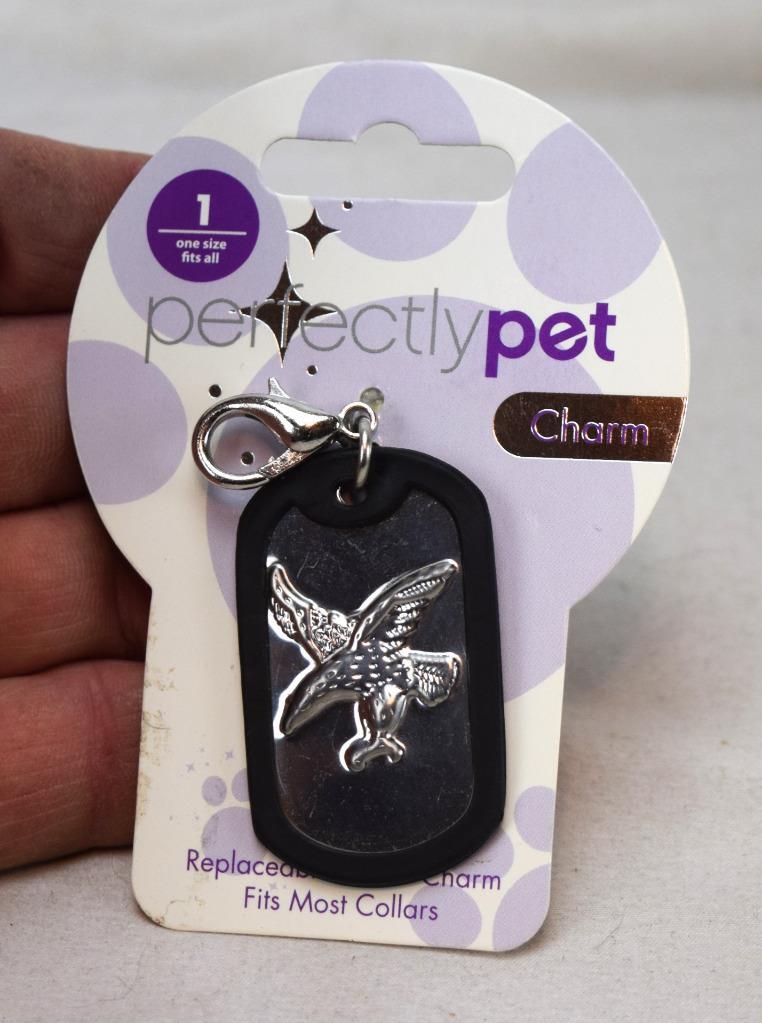 Perfectlypet Eagle Dog Collar Charm NOC New On Card