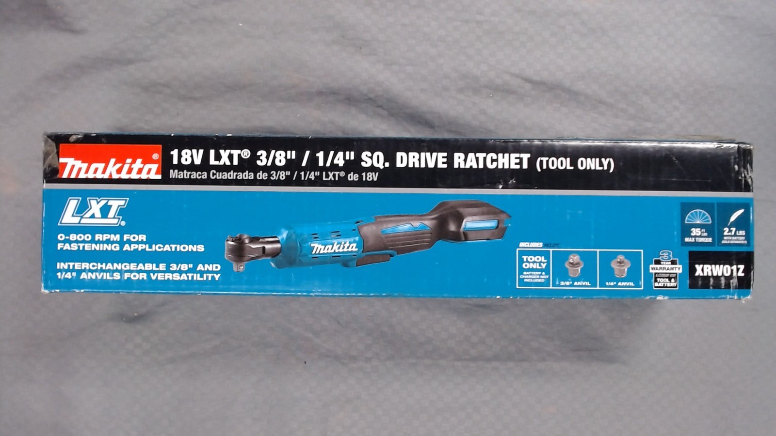 Makita 18V Lxt 3/8In / 1/4In Sq Drive Ratchet (Bare Tool)