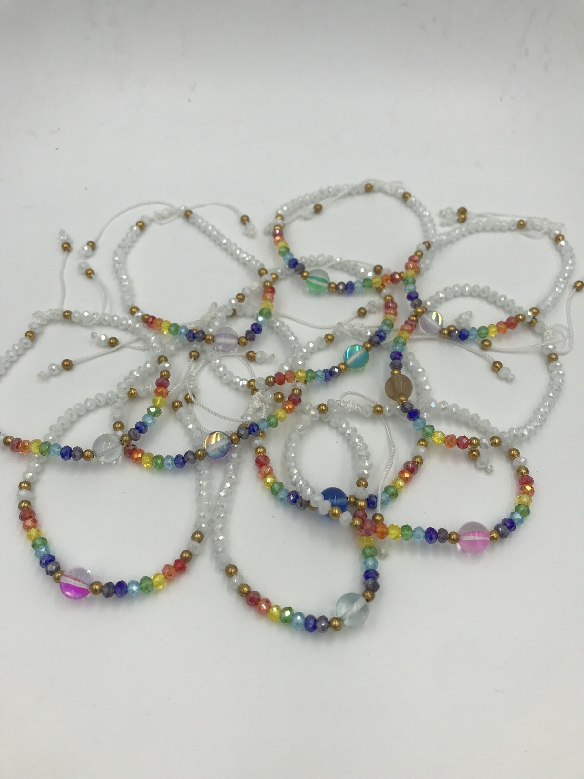 7Chakra~Bracelet~White