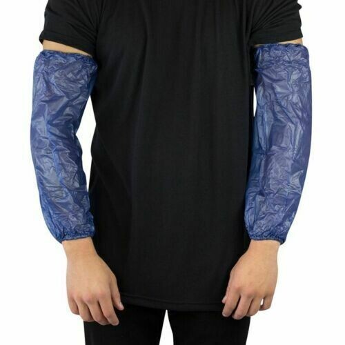 MV450B Vinyl Disposable Sleeve, 4 Mil, 18 In, Blue, 12 Dozen Per Case