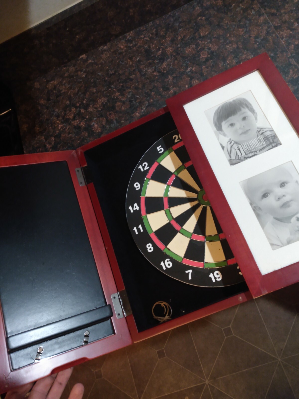 dart board cabinet 