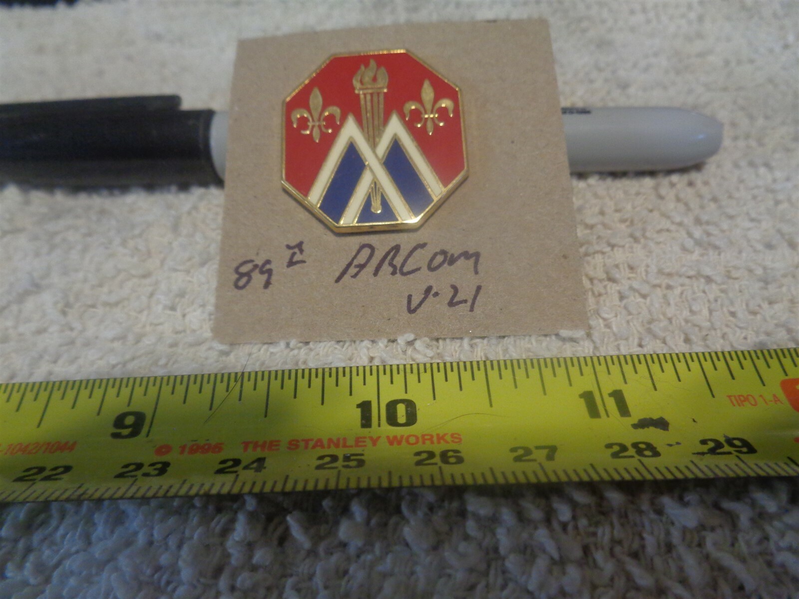 89th Army Reserve Command V-21 Unit Crest, DI, DUI (DRAW#R12)