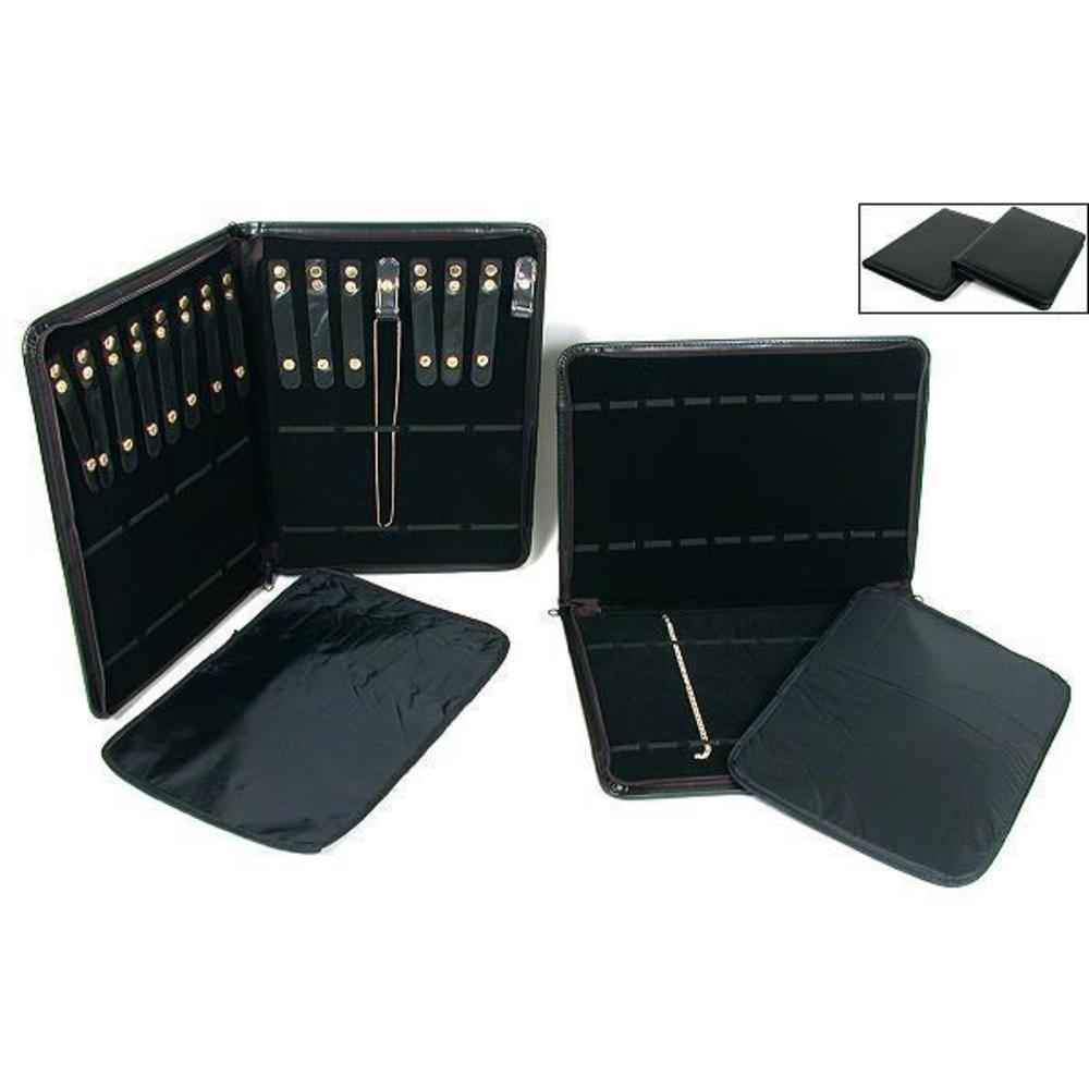 2 Watch Bracelet & Chain Travel Display Folder