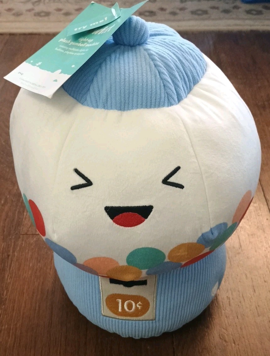 BIG 12" Target Pillowfort Light Up Color-changing Gumball Machine Pillow toy NWT