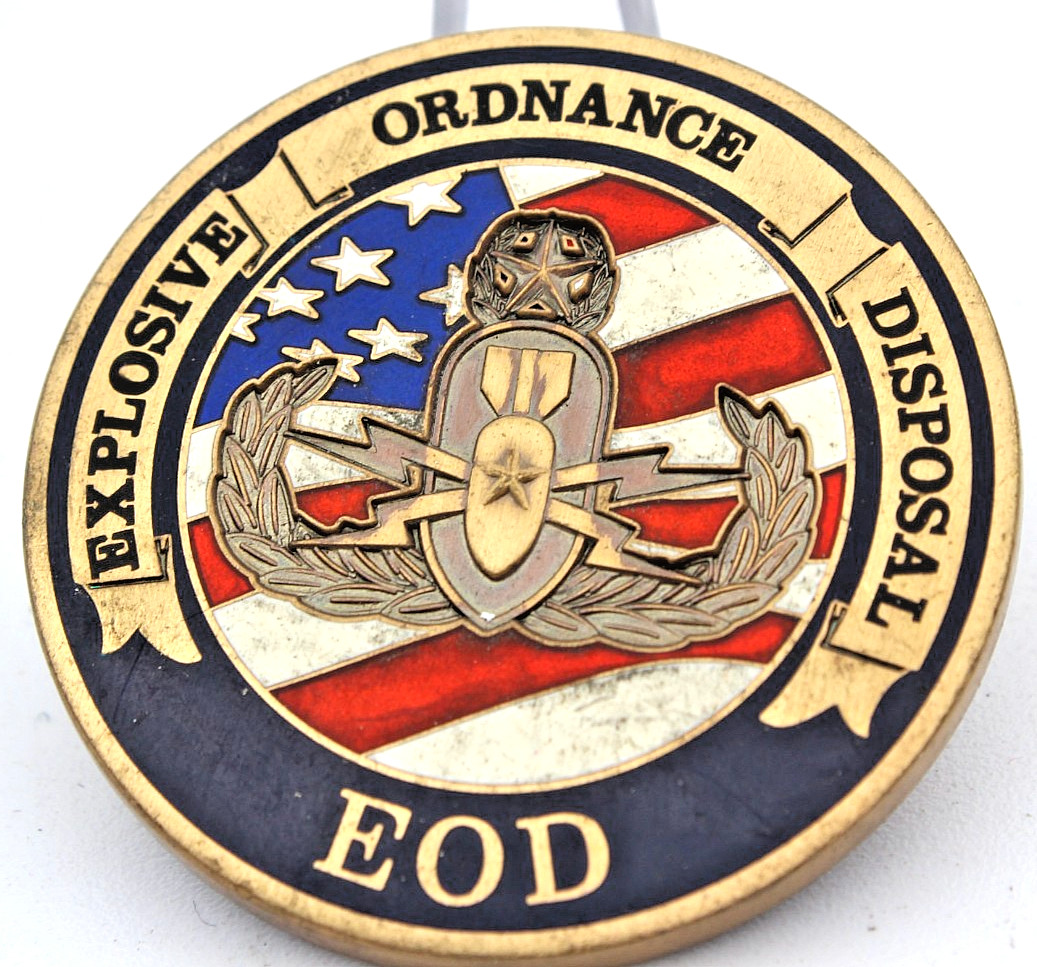 EOD Explosive Ordnance Disposal WMD Tech Challenge Coin 1.75"
