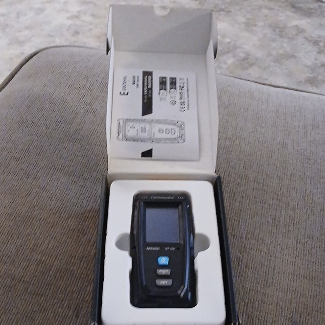 ERICKHILL RT-100 EMF Meter Single Axis Sensor Color-Screen Sound Light Alarm