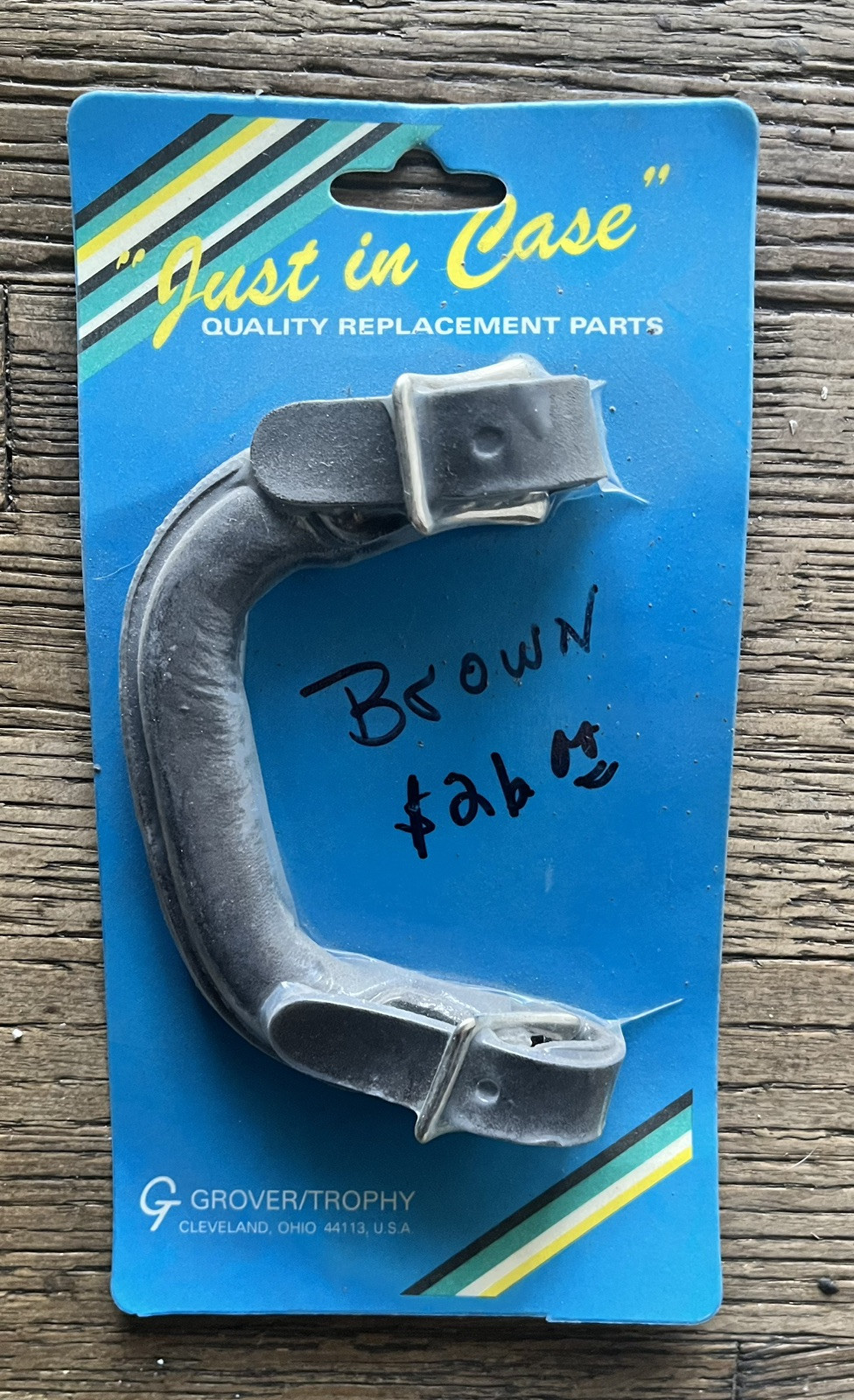 Just In Case CP68 Brown Leather Buckle Case Handle