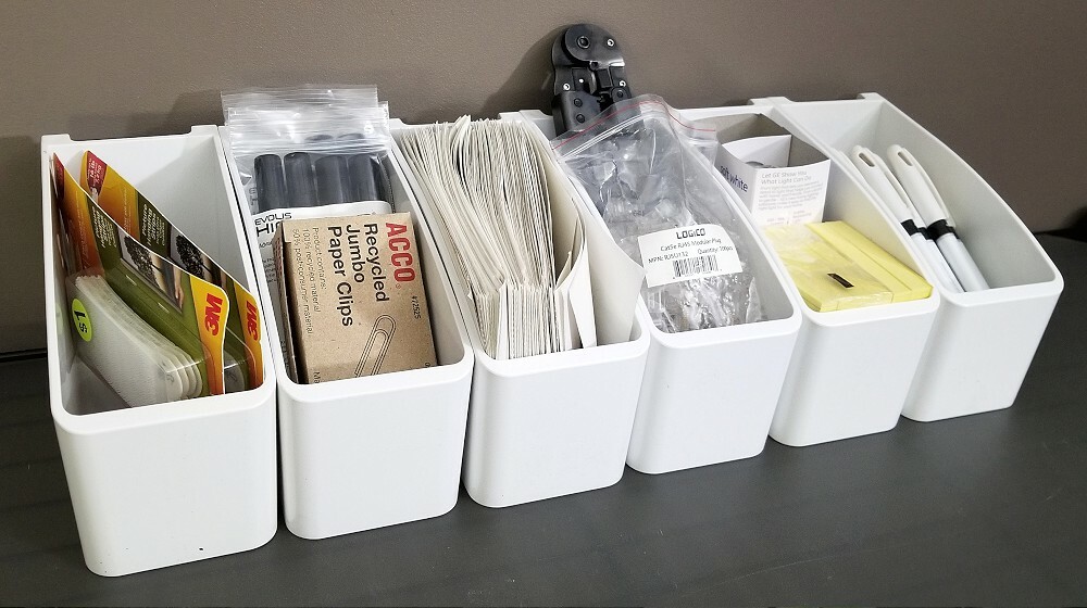 10-PACK New Plastic BIN TOTES for Shelving Storage 7x4.5x3" Metal Rolling Racks