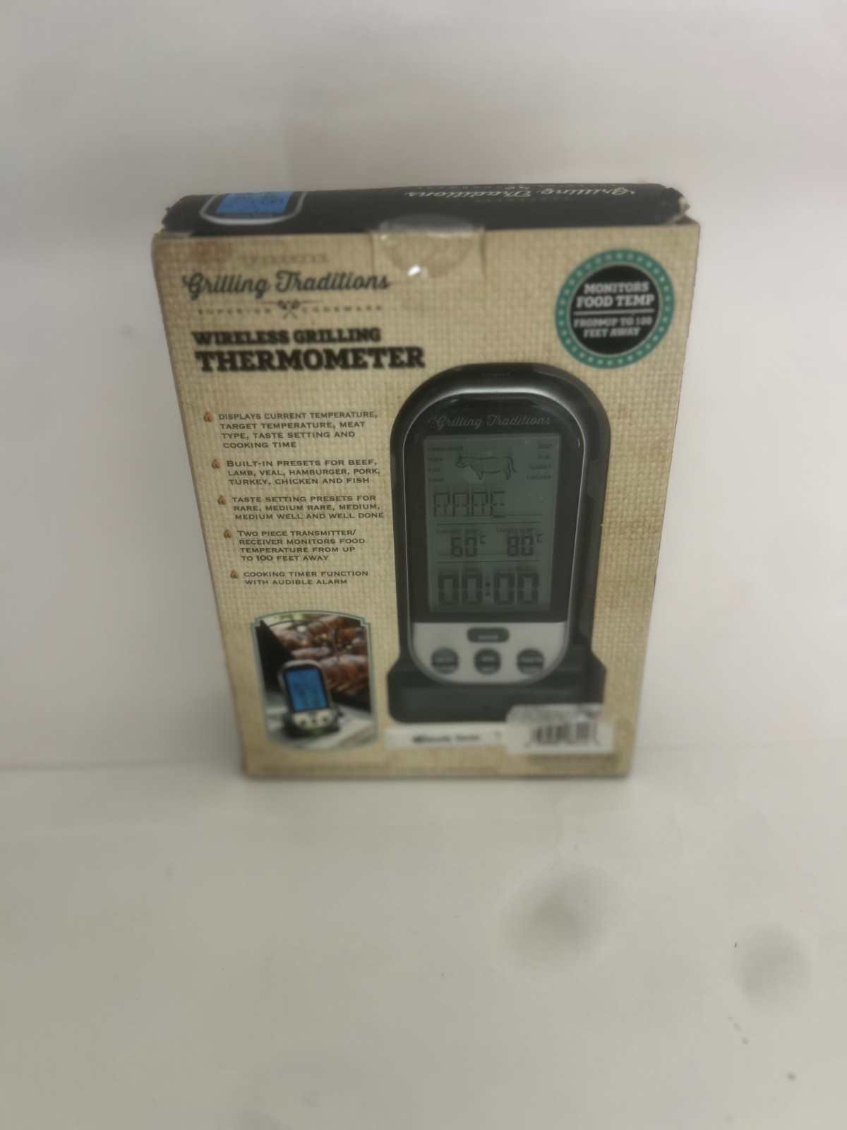 grilling traditions wireless grilling thermometer programmable meat digital