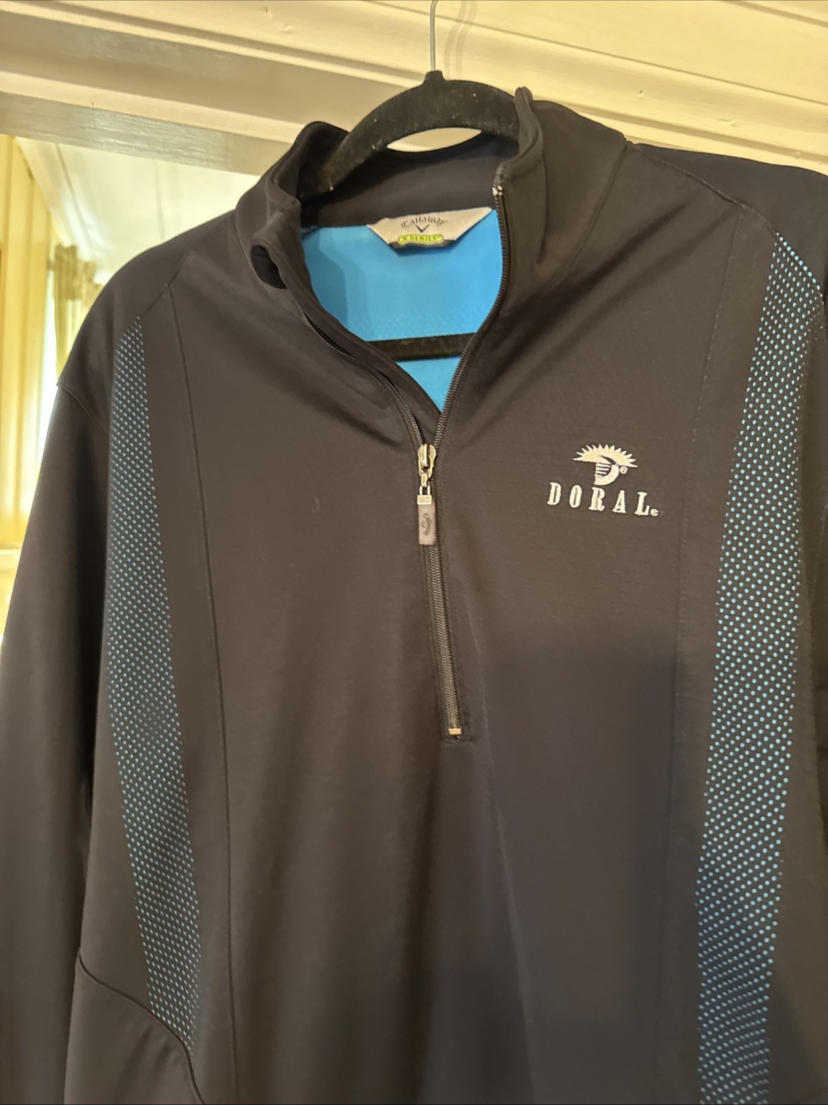 Women’s Small Nike DORAL Golf Pullover Jacket Long Sleeve Black