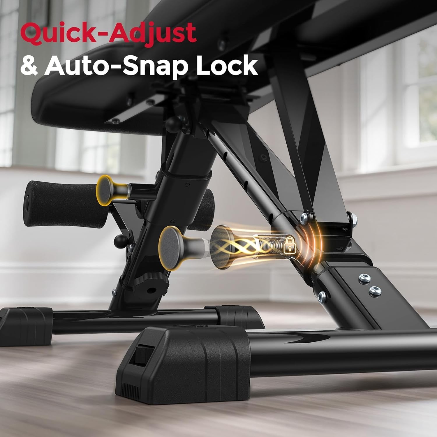 FLYBIRD Adjustable Weight Bench, Foldable