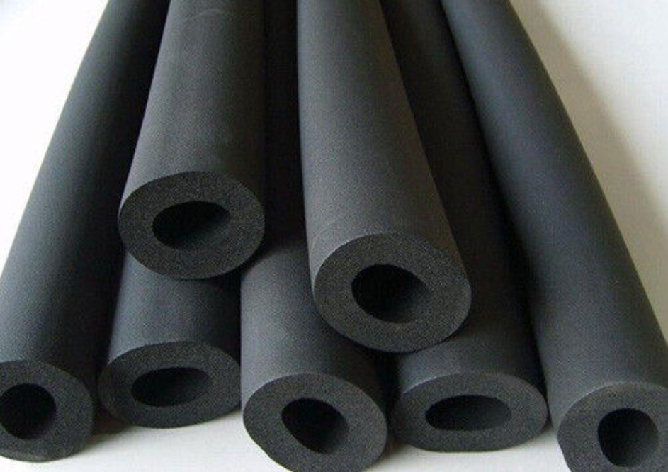 NBR PVC Rubber Foam Insulation Pipe Sponge Cover skin Tube Anti Freeze Sun Sound