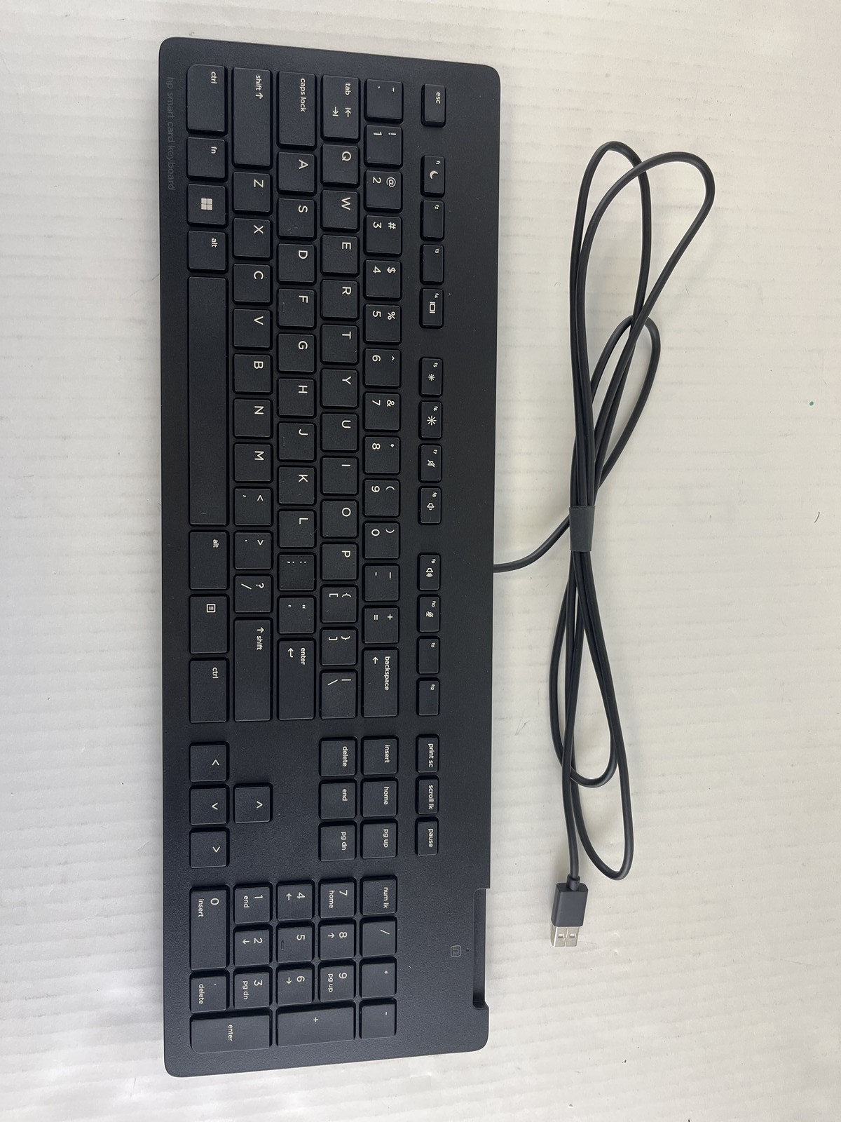 911502-001 HP USB Slim Smartcard CCID Keyboard Black TPC-C001K