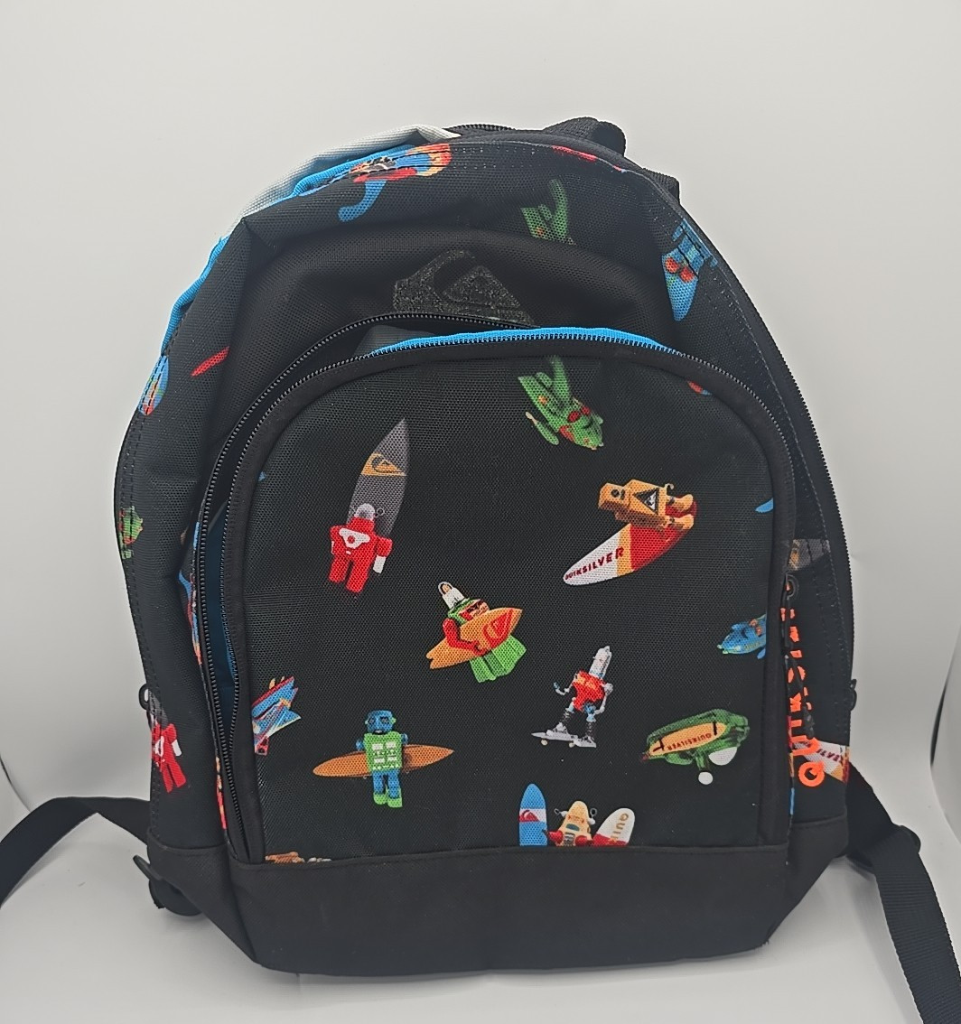 Rare Quiksilver MINI Backpack with Robots and Surfboards