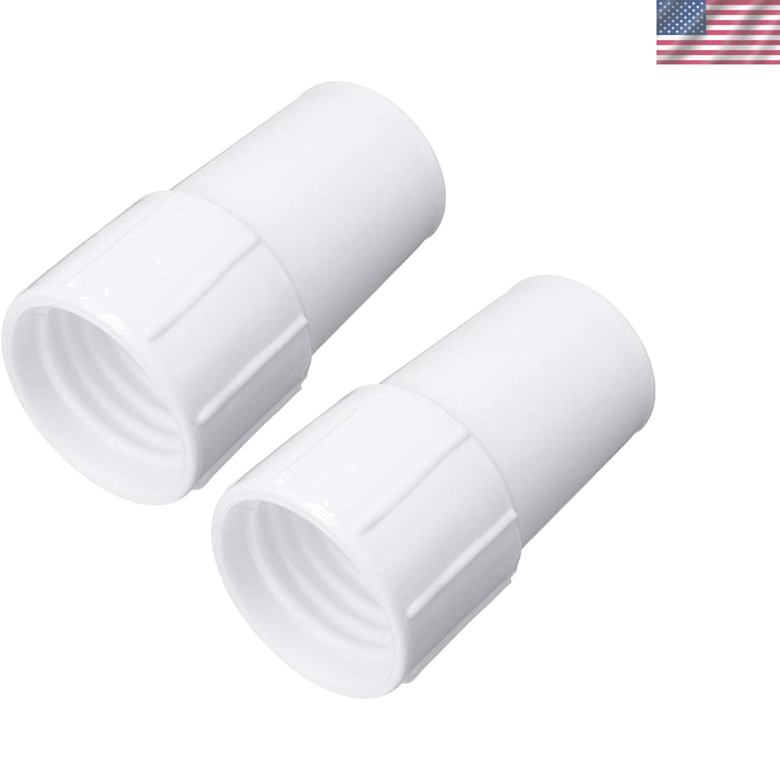 Durable 1.5'' Spiral Pool Vacuum Hose Cuff - Ideal Replacement Set of 2
