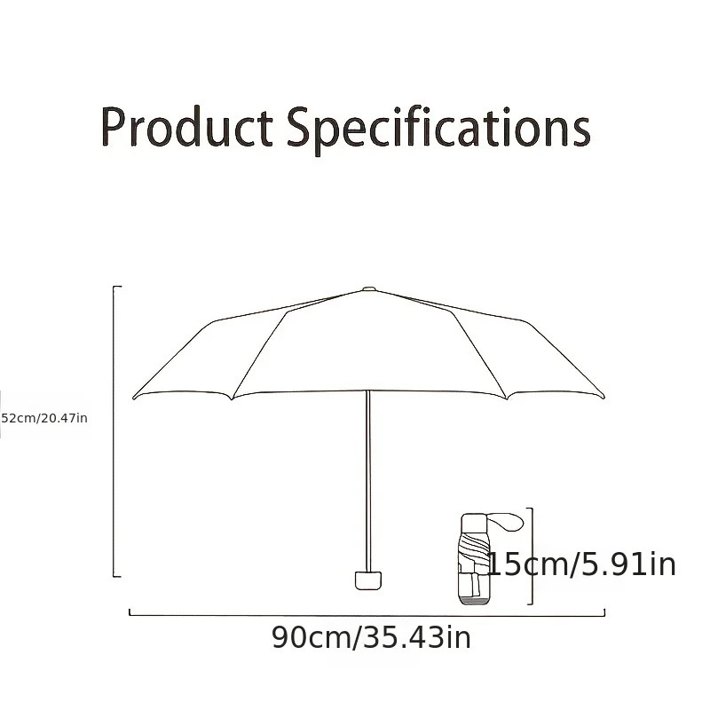 Popular Multi-color Folding Portable Mini Pocket Umbrella All-weather High Quali