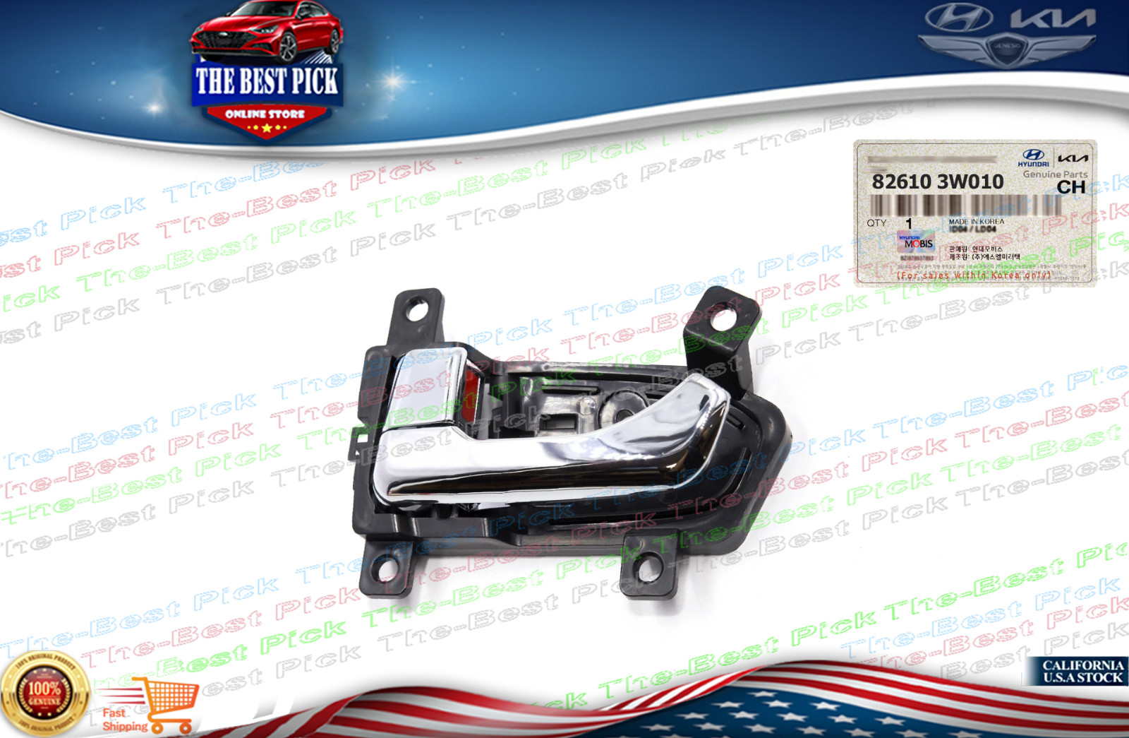 ⭐OEM⭐ Sportage 2011-2016 Front / Rear Left Inside Door Handle DRIVER 826103W010