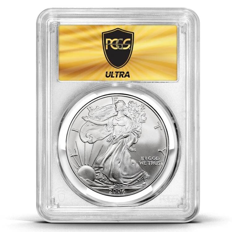2024W Ultra Breaks HEATWAVE Silver Eagle Burnished PCGS SP70 Coin Mystery Pack