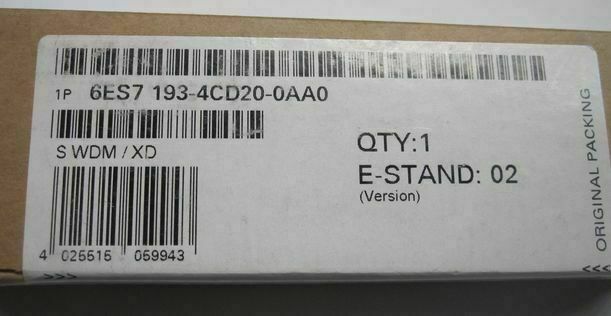 &LL 1Pc 6ES7 193-4CD20-0AA0 6ES7193-4CD20 SIEMENS PLC New