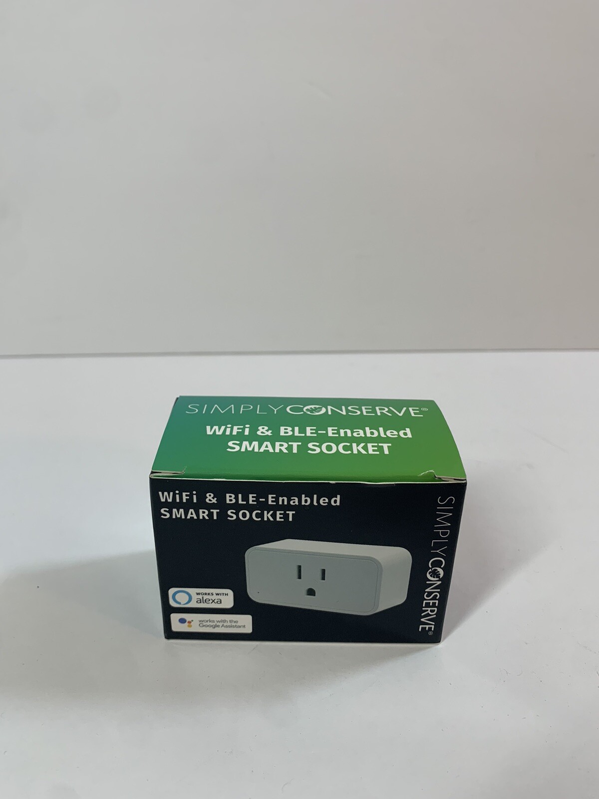 NIB Simply Conserve WiFi & BLE Enabled Smart Socket Works w/Alexa FAST SHIP