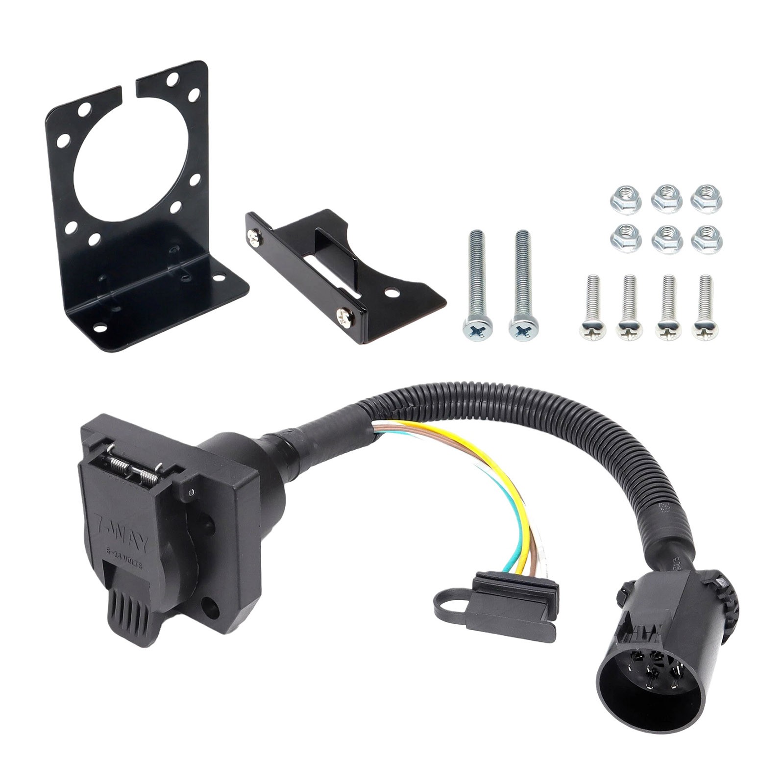 Maintenance Part 7 Way & 4 Pin Flat Trailer Adapter For Chevy Colorado Silverado