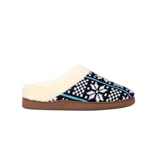 DEER STAGS Men's Lodge Patterned Clog Slipper Blue White Pick Size