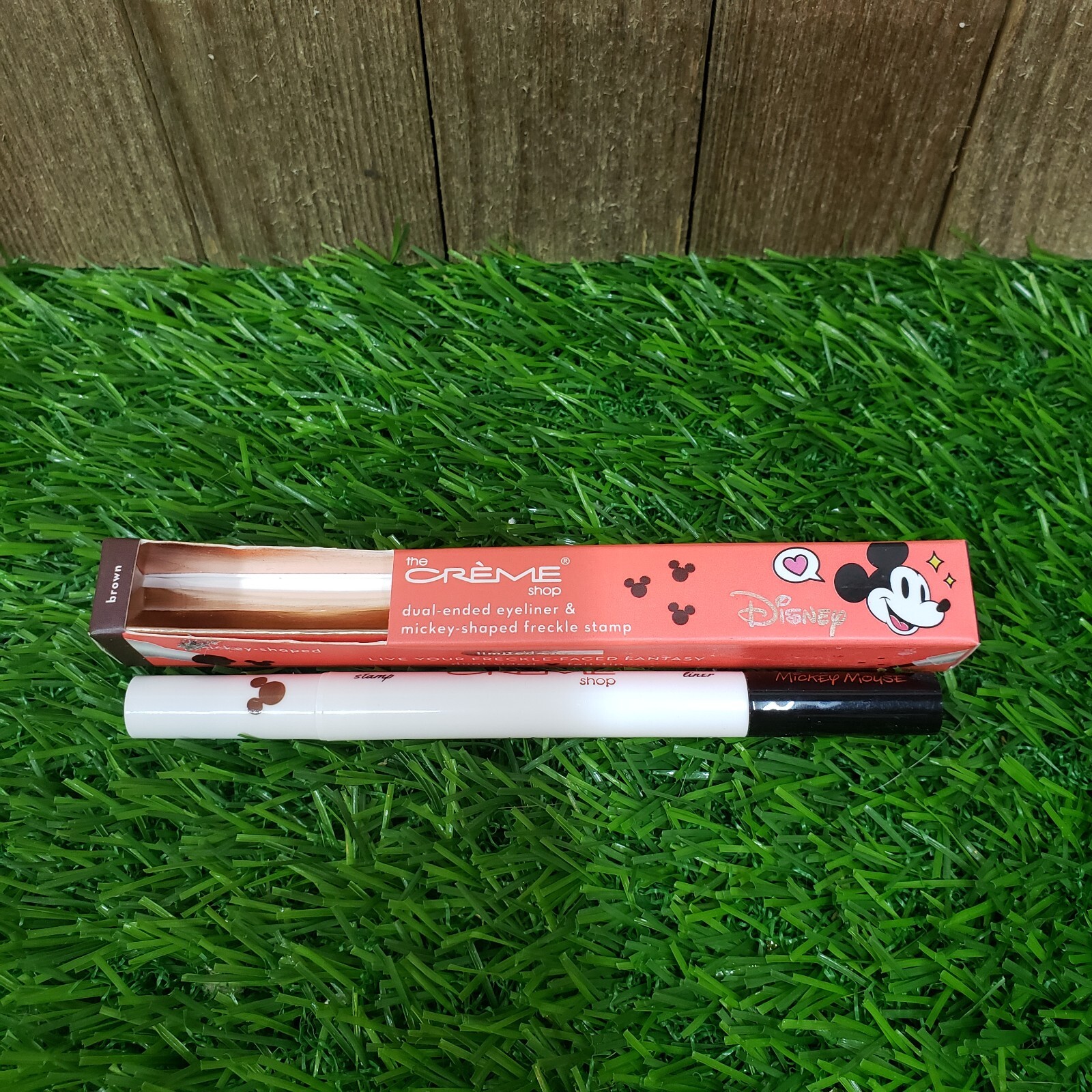The Crème Shop Disney: DUAL-ENDED EYELINER & Mickey Shaped Freckle Stamp - Brown