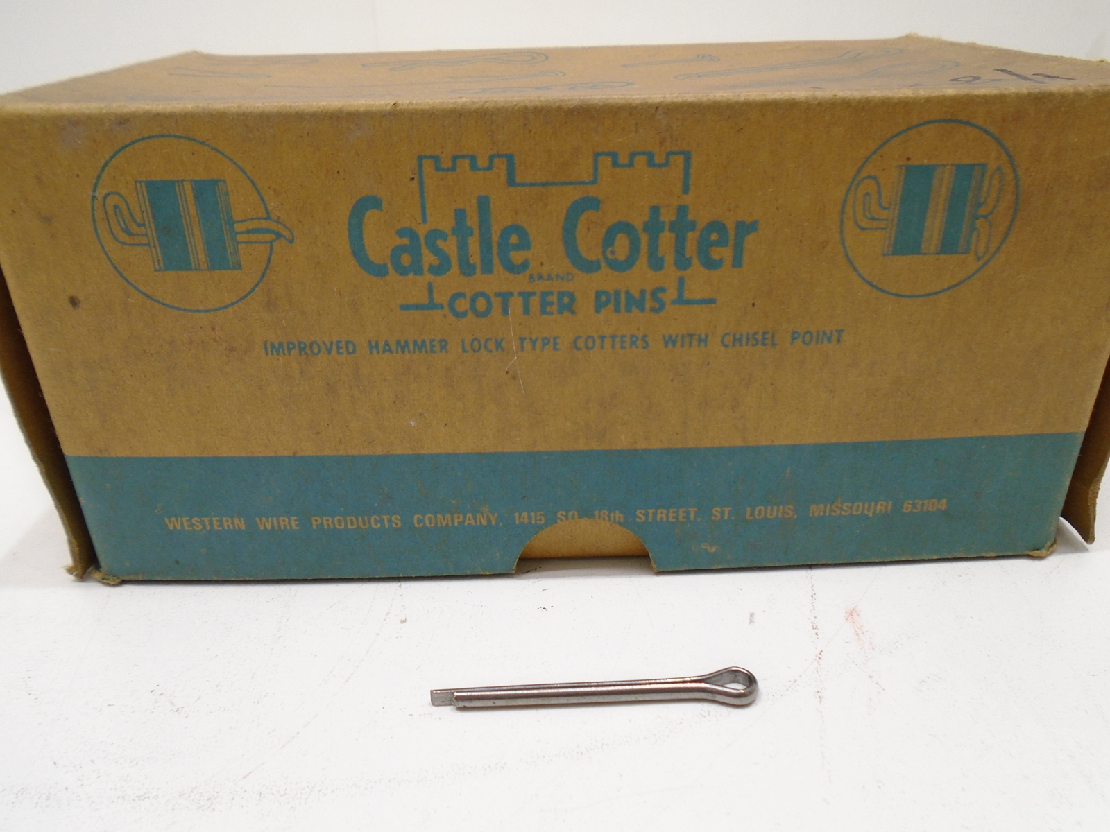 *LARGE LOT* CASTLE COTTER 1/8" X 1-1/2" ZINC PLATED STEEL COTTER PINS