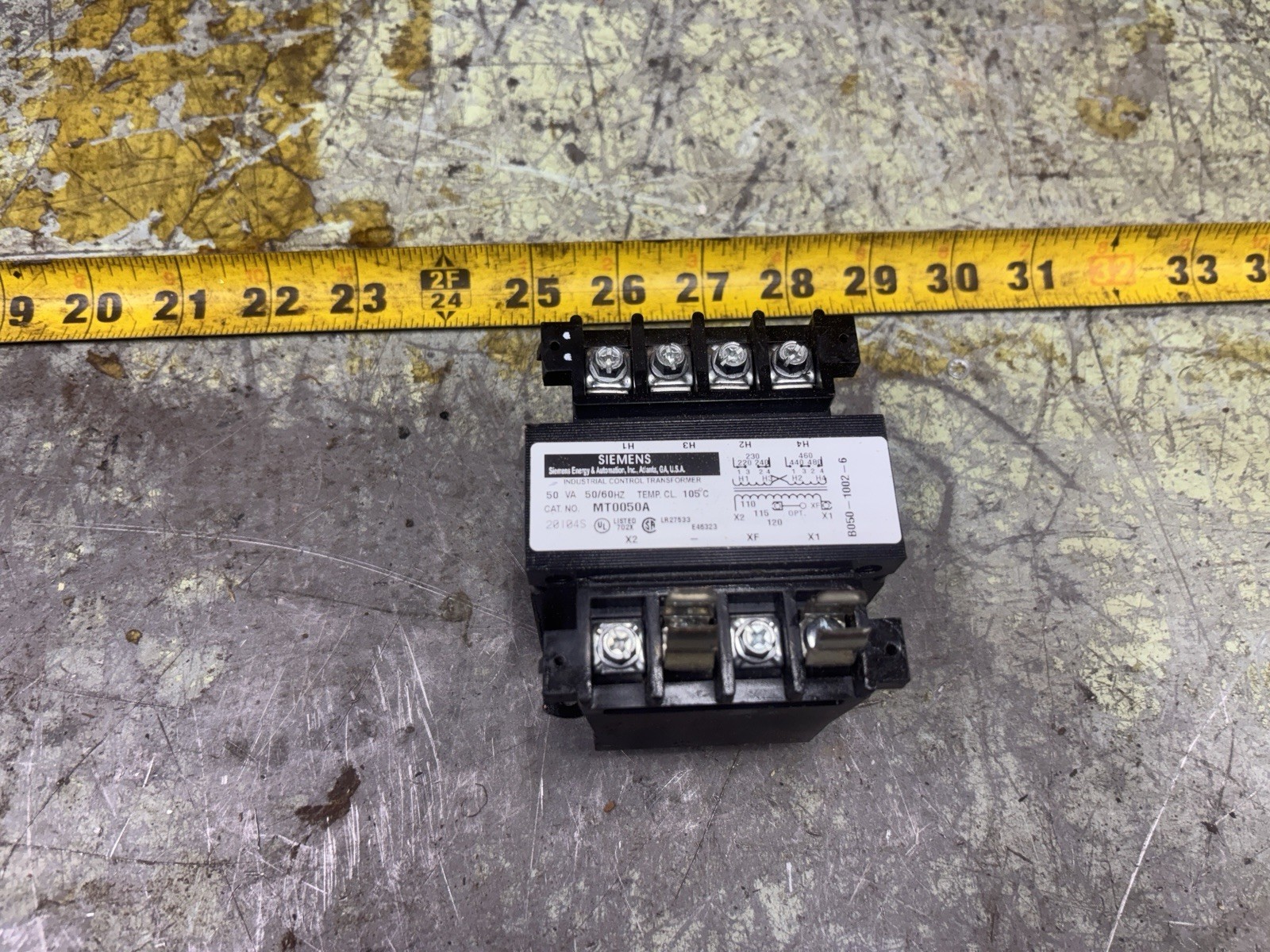 SIEMENS MT0050A INDUSTRIAL CONTROL TRANSFORMER 50VA 50/60Hz SX