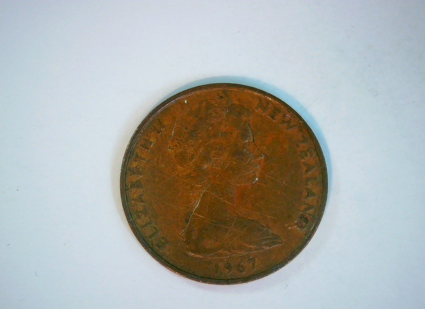 New Zealand 1967 2 Cents Elizabeth II (decimal coinage) Coin