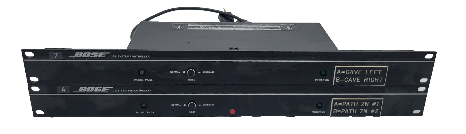 Lot of 2 Bose 102 System Controller Rackmount