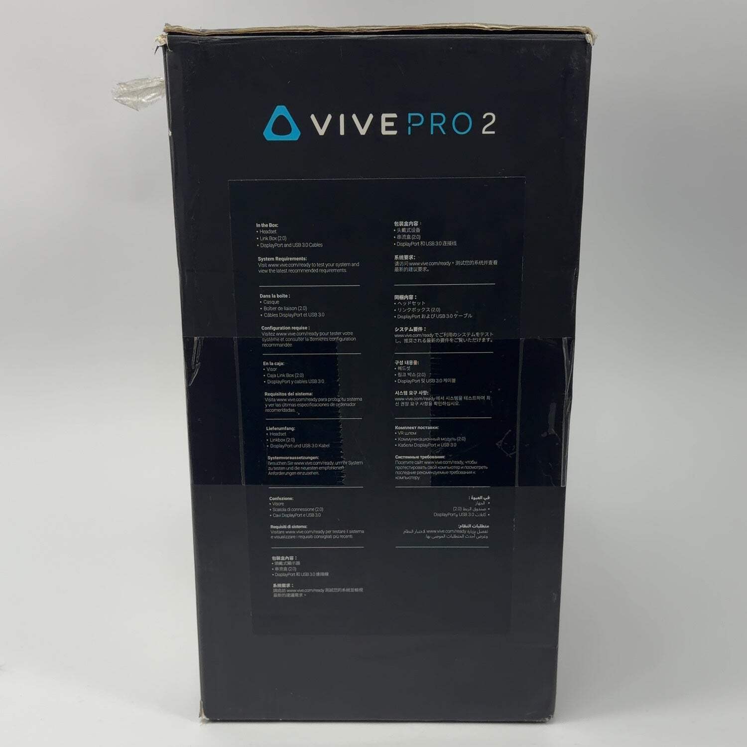 HTC Vive Pro 2 PC VR Headset 99HASW001-00 Headset Only