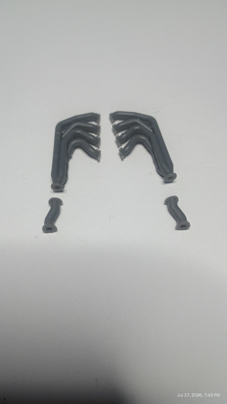 1/25 Scale Resin 3D Chevy 427 Long Exhaust Manifold Headers