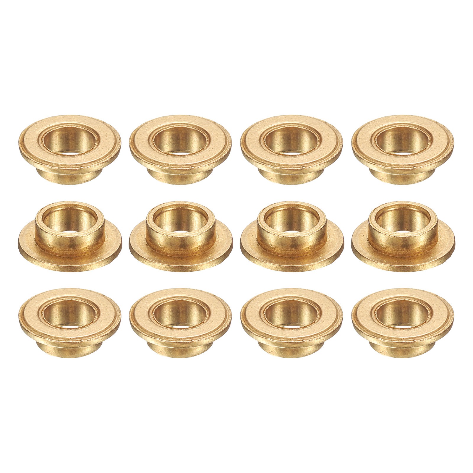 12Set Flange Sleeve Bearings 6x8x4mm Self-Lubricating Sintered Bronze Bushings