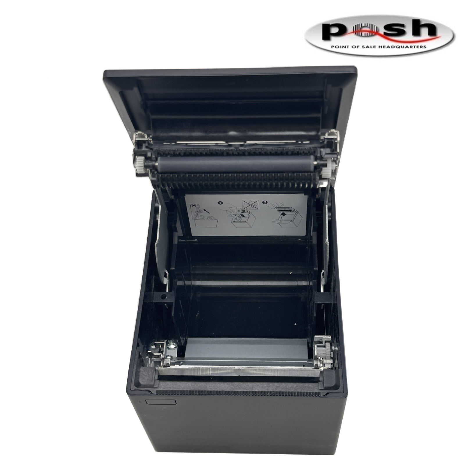 HP Black H300-E8SD-HPN0 Compact Thermal Receipt Printer with Power Supply
