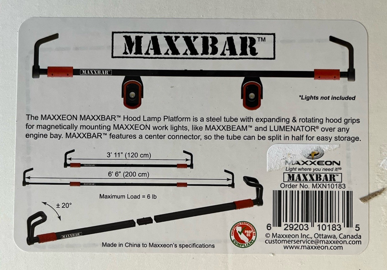 MAXXBAR UNDER HOOD MOUNT MXN-10183