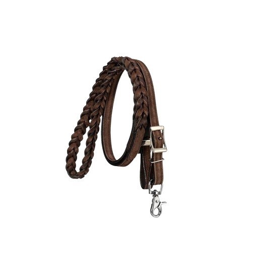 Horse Reins Royal King Braided Leather Roping Western Riding Tack Grip Snap