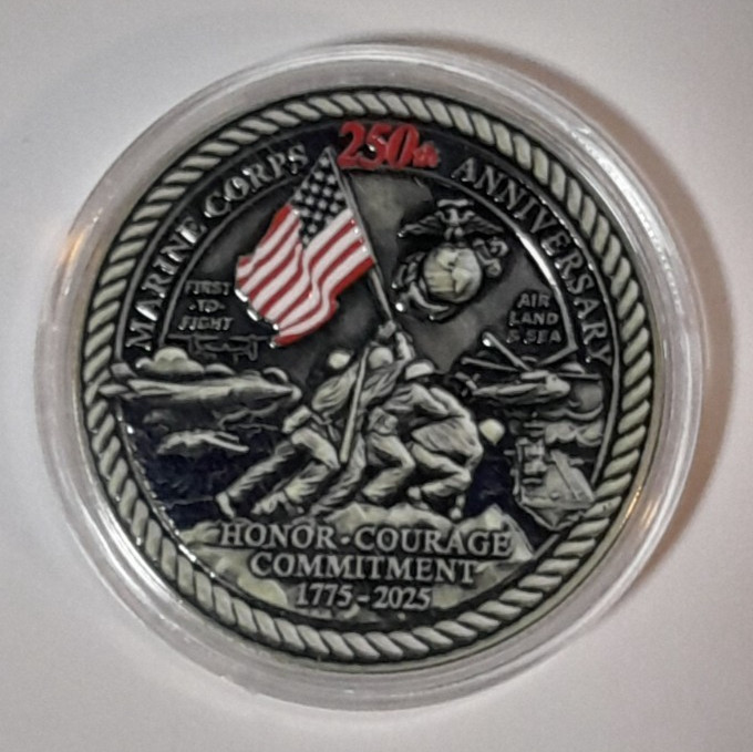 250th Anniversary Collectors Coin United States Marine Corps 1775-2025 USMC
