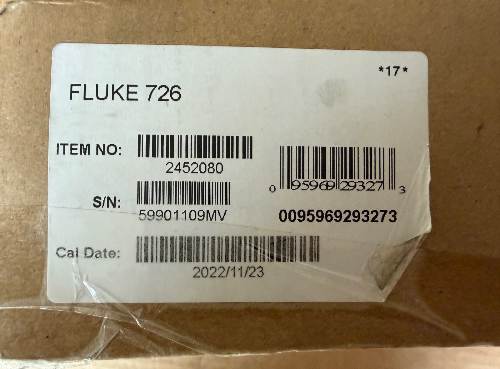 Fluke 726 Precision Multifunction Calibrator - Calibrated